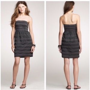 J.Crew Grey Rugby Stripe Ginny Dress w/ Pockets